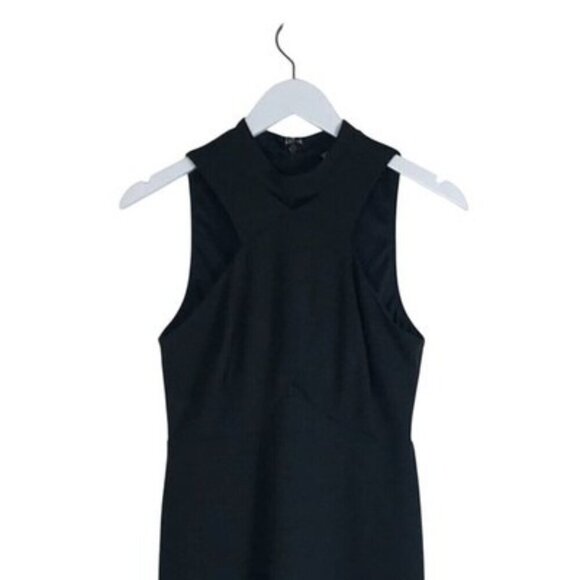 Guess Women's Hunter Green Cutout Halter Sheath Dress Size 6 NWT - Picture 2 of 5